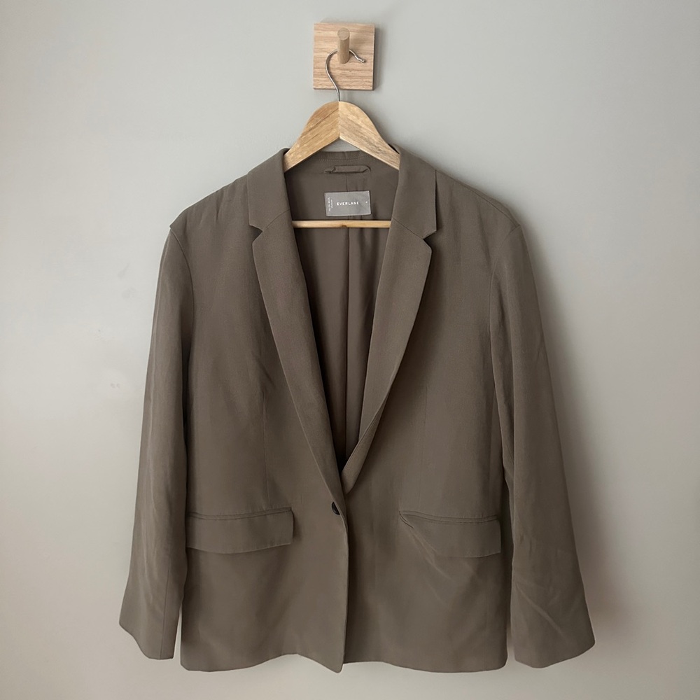 Everlane Brown Blazer Modern Tailored Fit